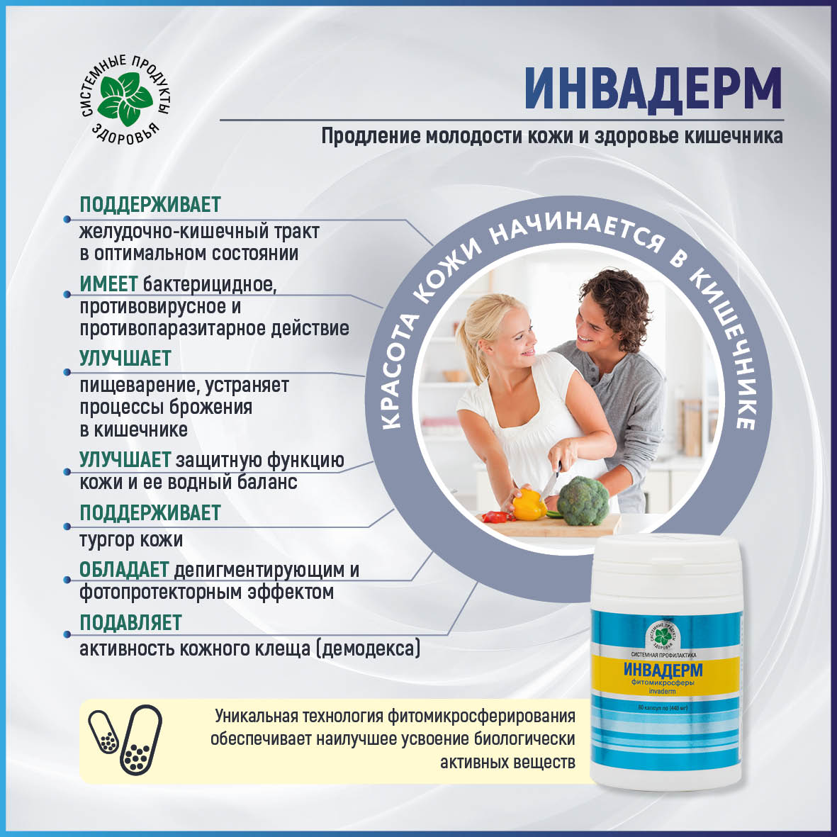Инвадерм, 60 кап., Фитомикросферы
