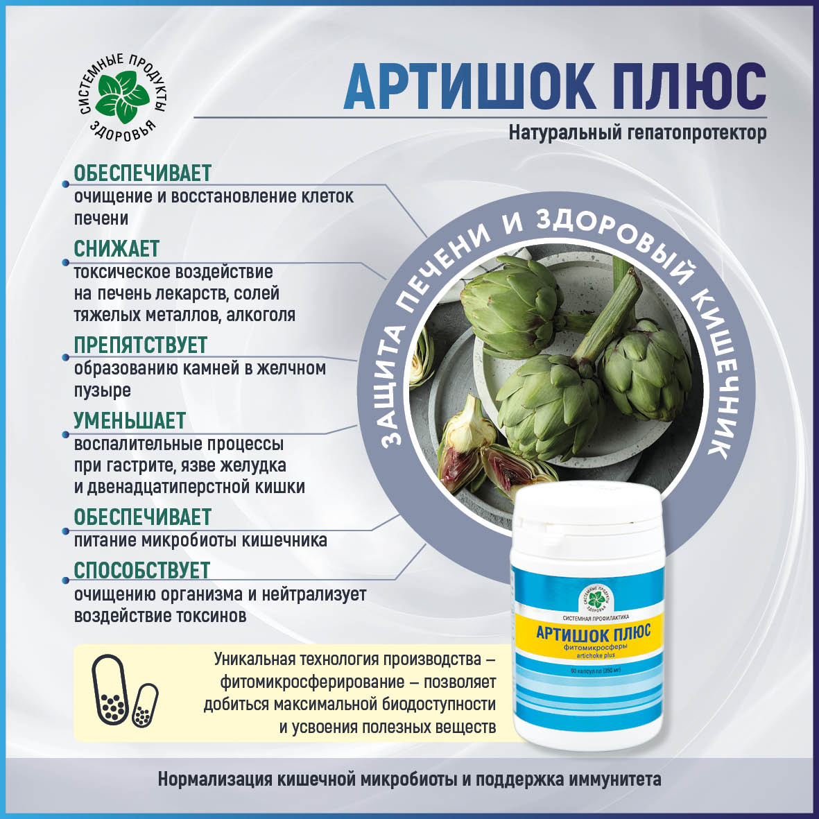 Артишок Плюс, 60 капс., Фитомикросферы