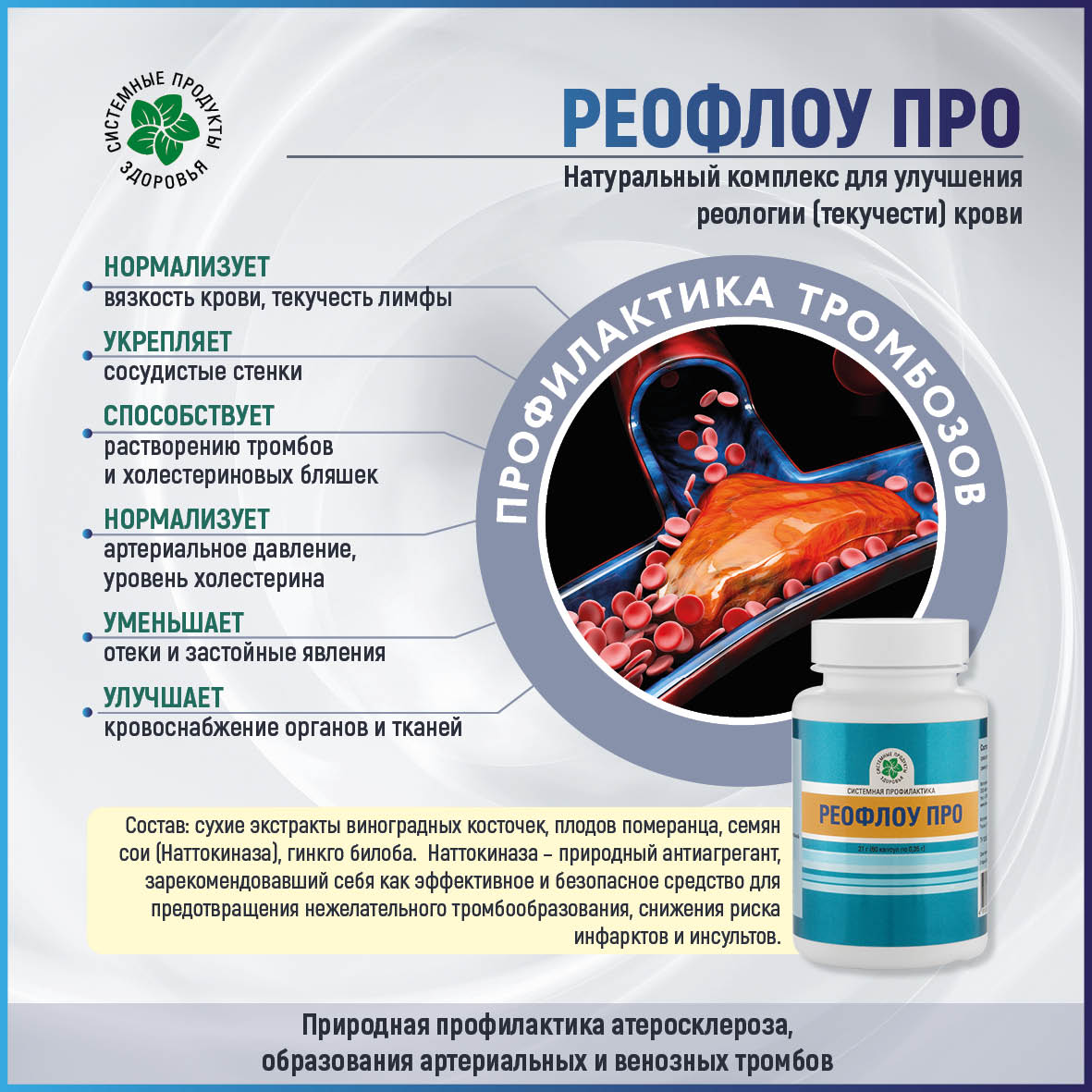 Реофлоу  Про, 60 капс.