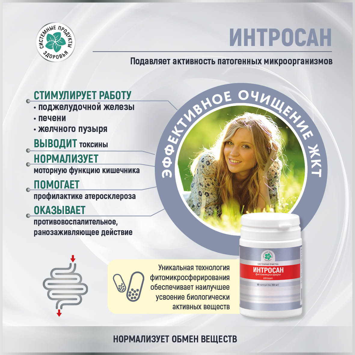 Интросан, 60 капс., фитомикросферы