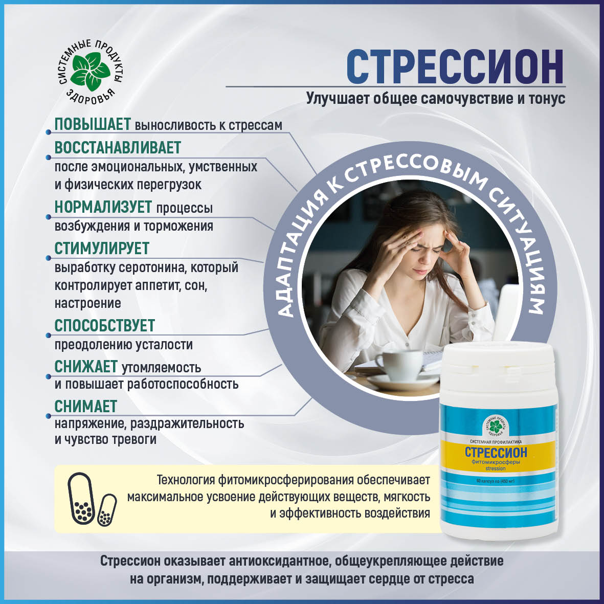Стрессион, 60 капс., Фитомикросферы